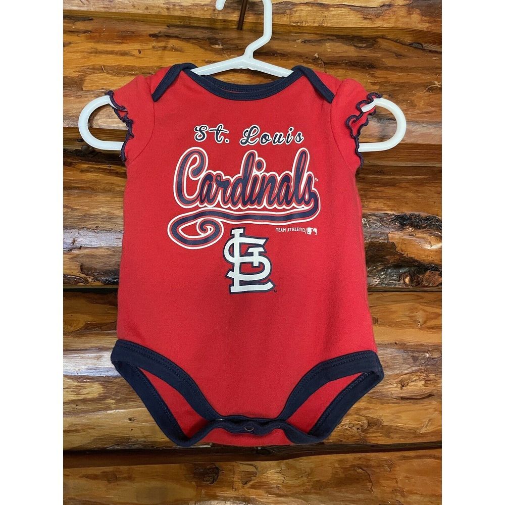 St. Louis Cardinals Baseball Onsie Size 0-3 Months